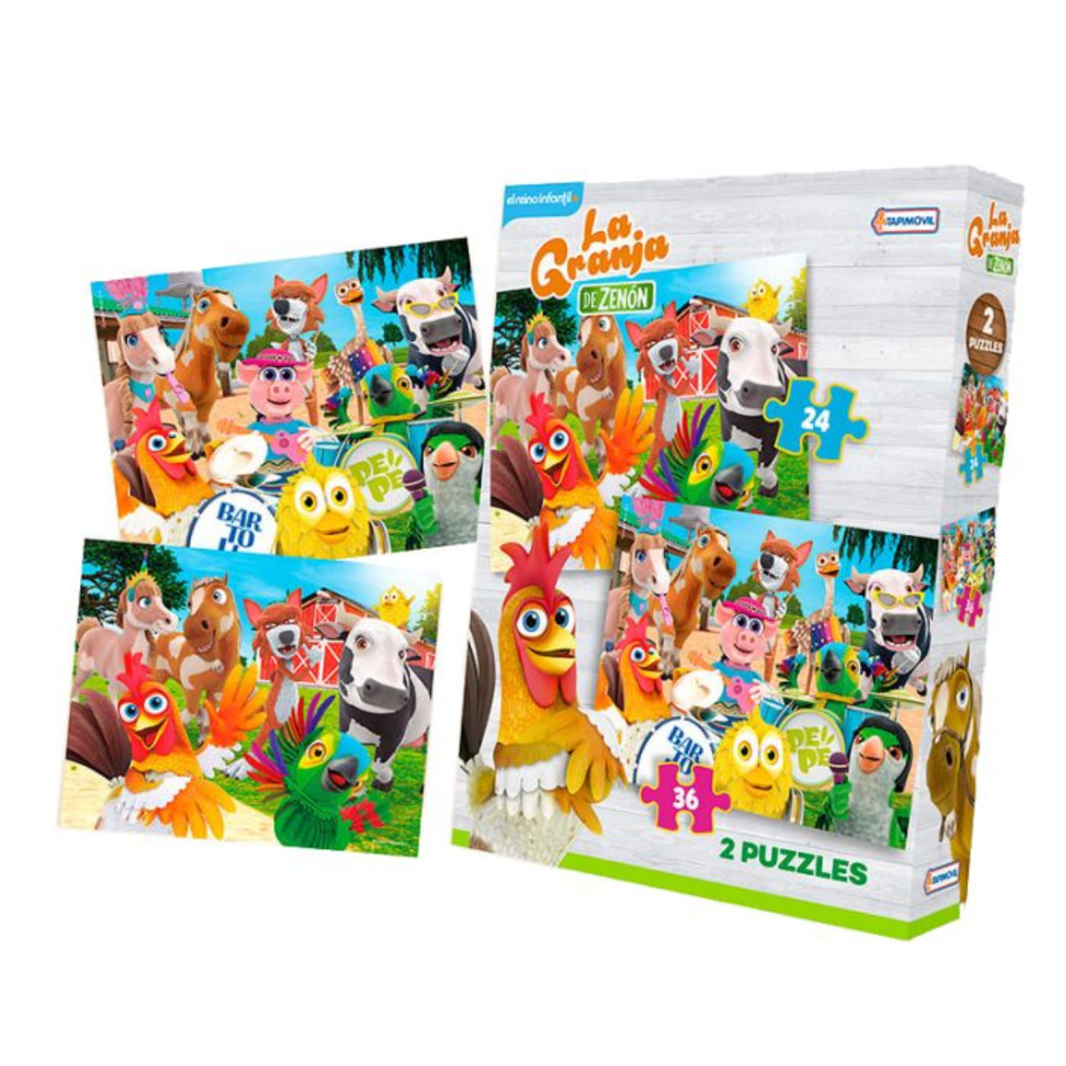 Puzzle La Granja De Zenon De 24 Y 36 Piezas Rompecabezas