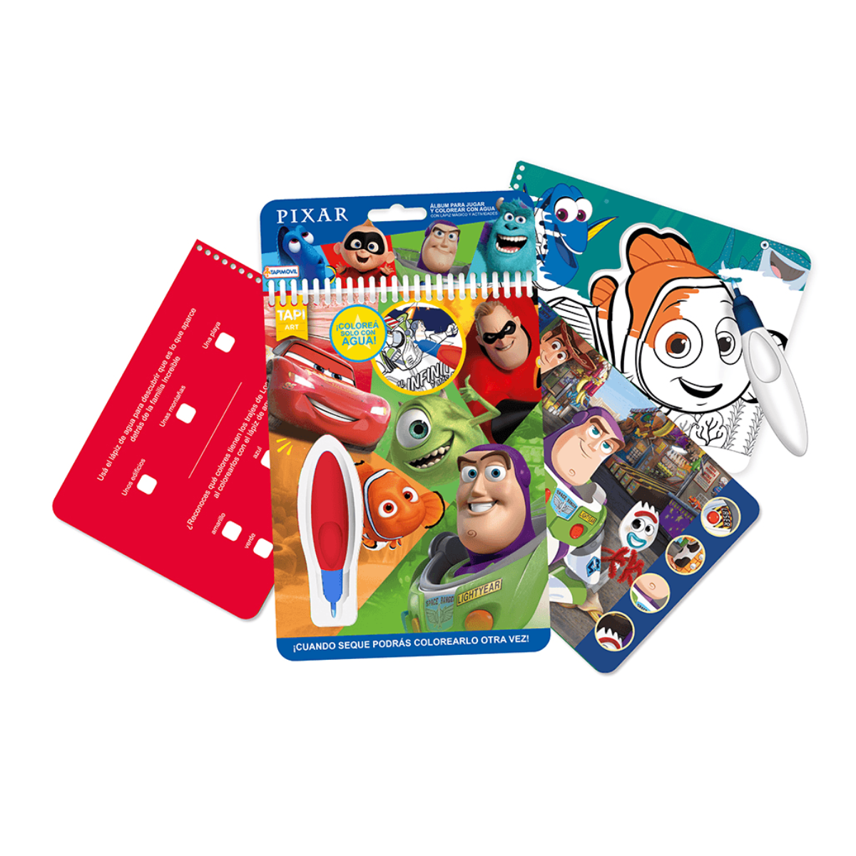 Libro Para Pintar Agua Wow! Disney Pixar