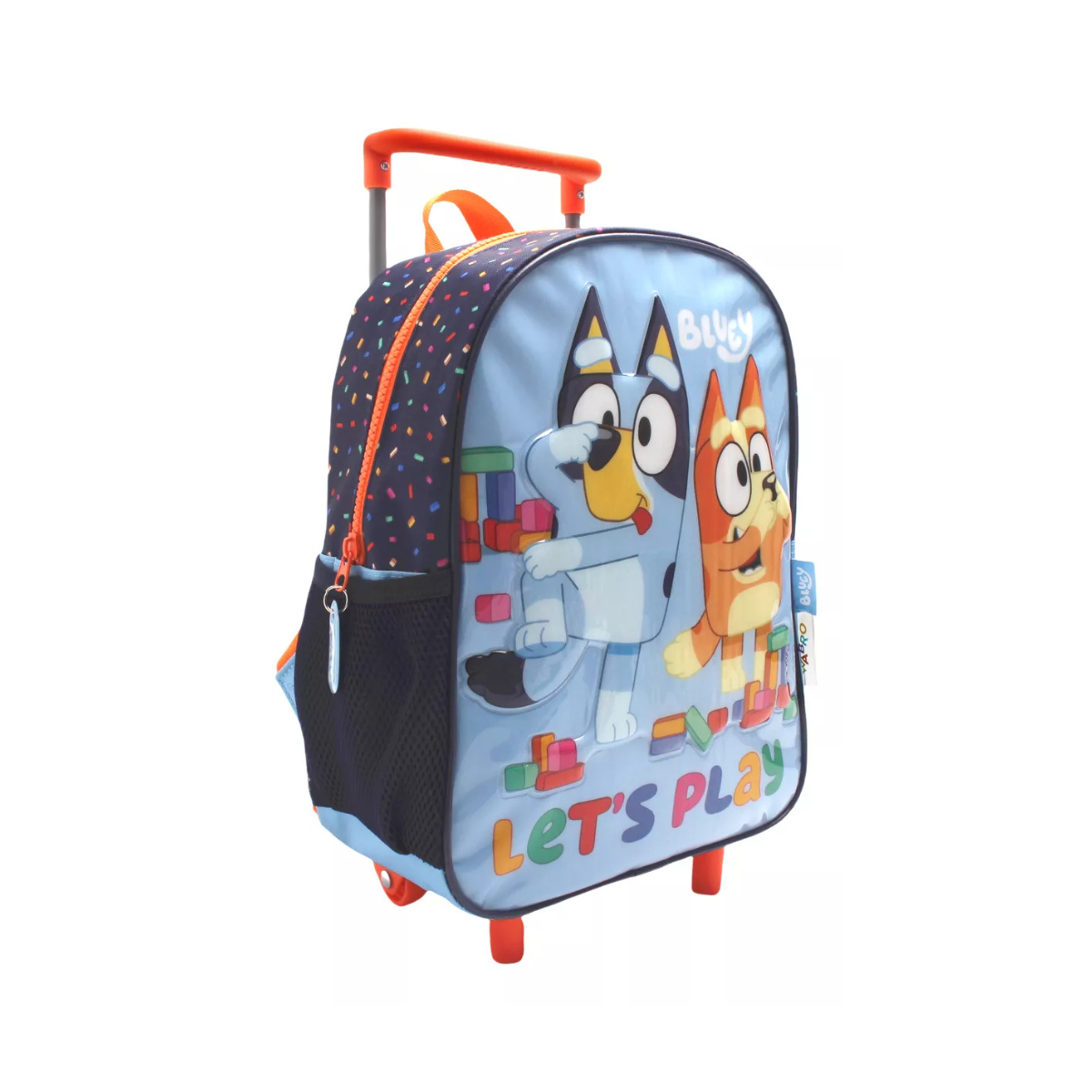 Mochila Con Carrito Bluey Play 12 Pulgadas