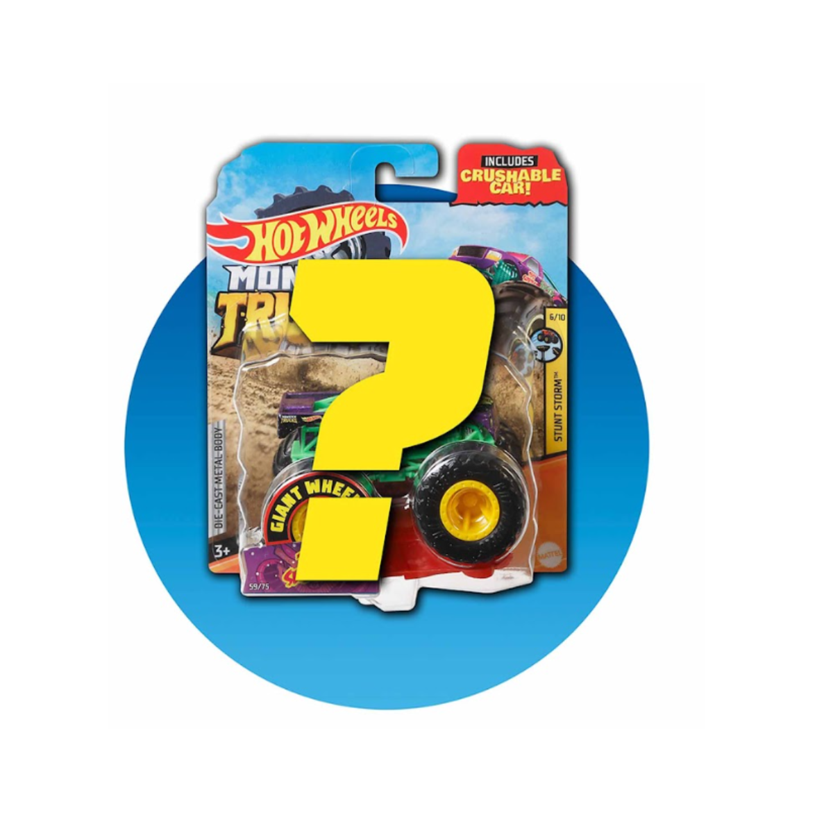 Vehículo Hot Wheels Monster Trucks A Escala 1:64