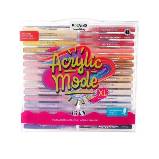 Marcadores Acrílicos 60 Unidades Coloring
