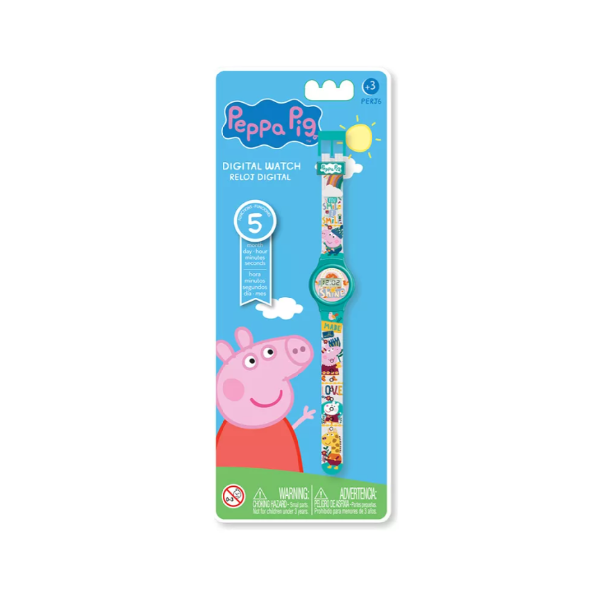 Reloj Digital Peppa Pig 5 Funciones Intek