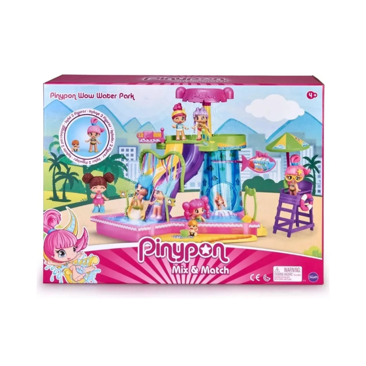 Pinypon Parque De Agua Con Accesorios y 1 Figura.