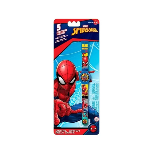 Reloj Pulsera Digital 5 Funciones Spiderman