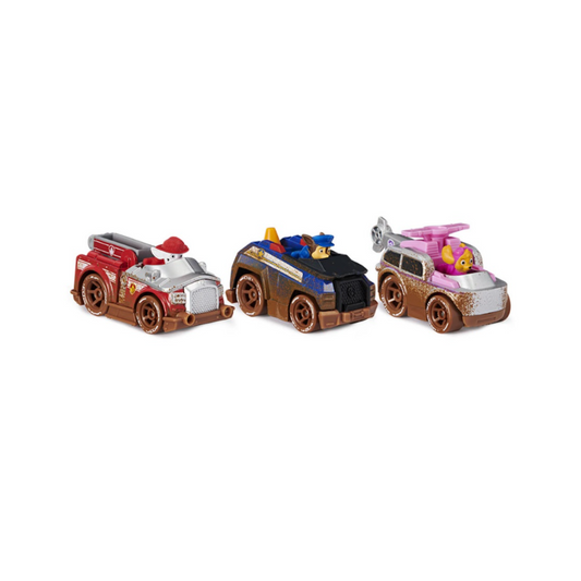Paw Patrol Set De 3 Vehículos Rueda Libre True Metal