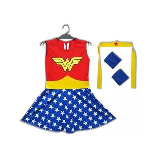 Disfraz Infantil  Mujer Maravilla Clásico Talle 1