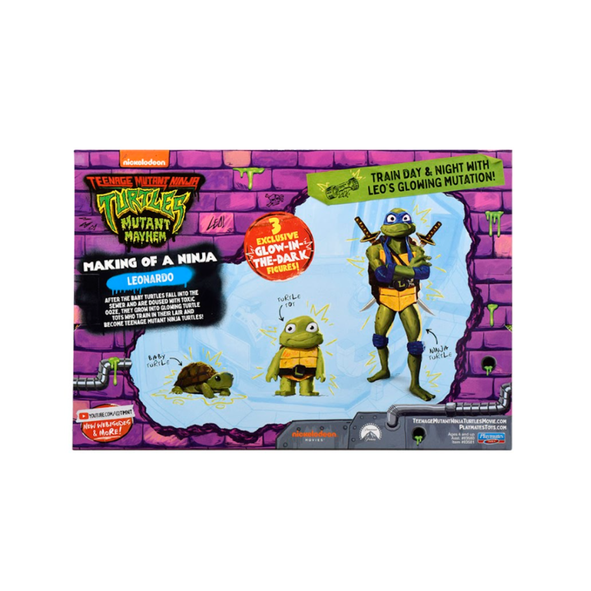 Tortugas Ninja Pack de 3 Figuras