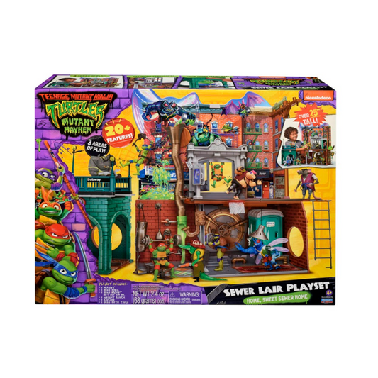 Tortugas Ninja Playset Cuartel Mutante Con Accesorios
