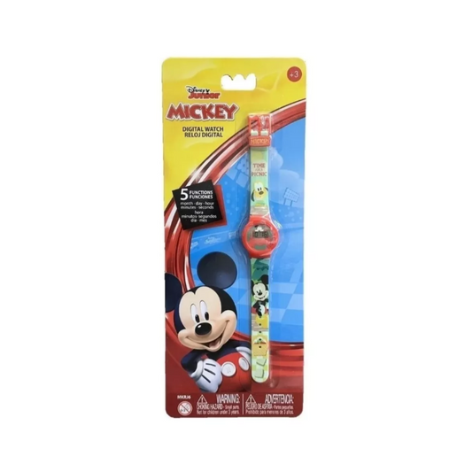 Reloj Digital Mickey 5 Funciones Intek