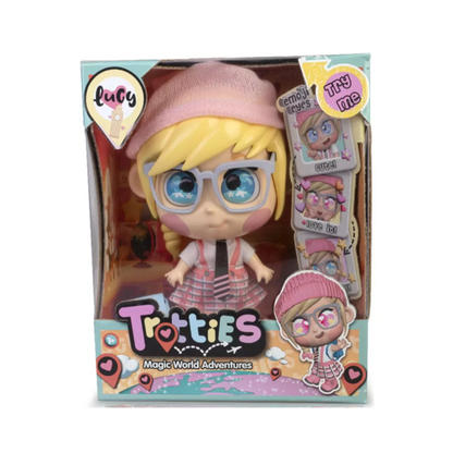 Muñeca Trotties Lucy 25 Cm Alto Ojos De Emoji