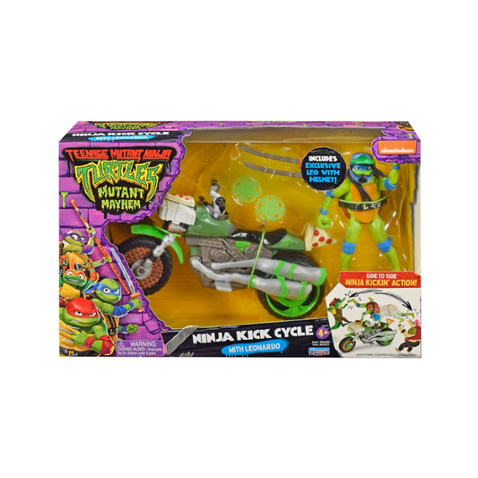 Tortugas Ninja Vehículo Ninja Cycle Con Figura