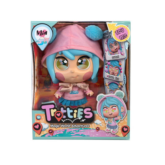 Muñeca Trotties Mia 25 Cm Alto Ojos De Emoji