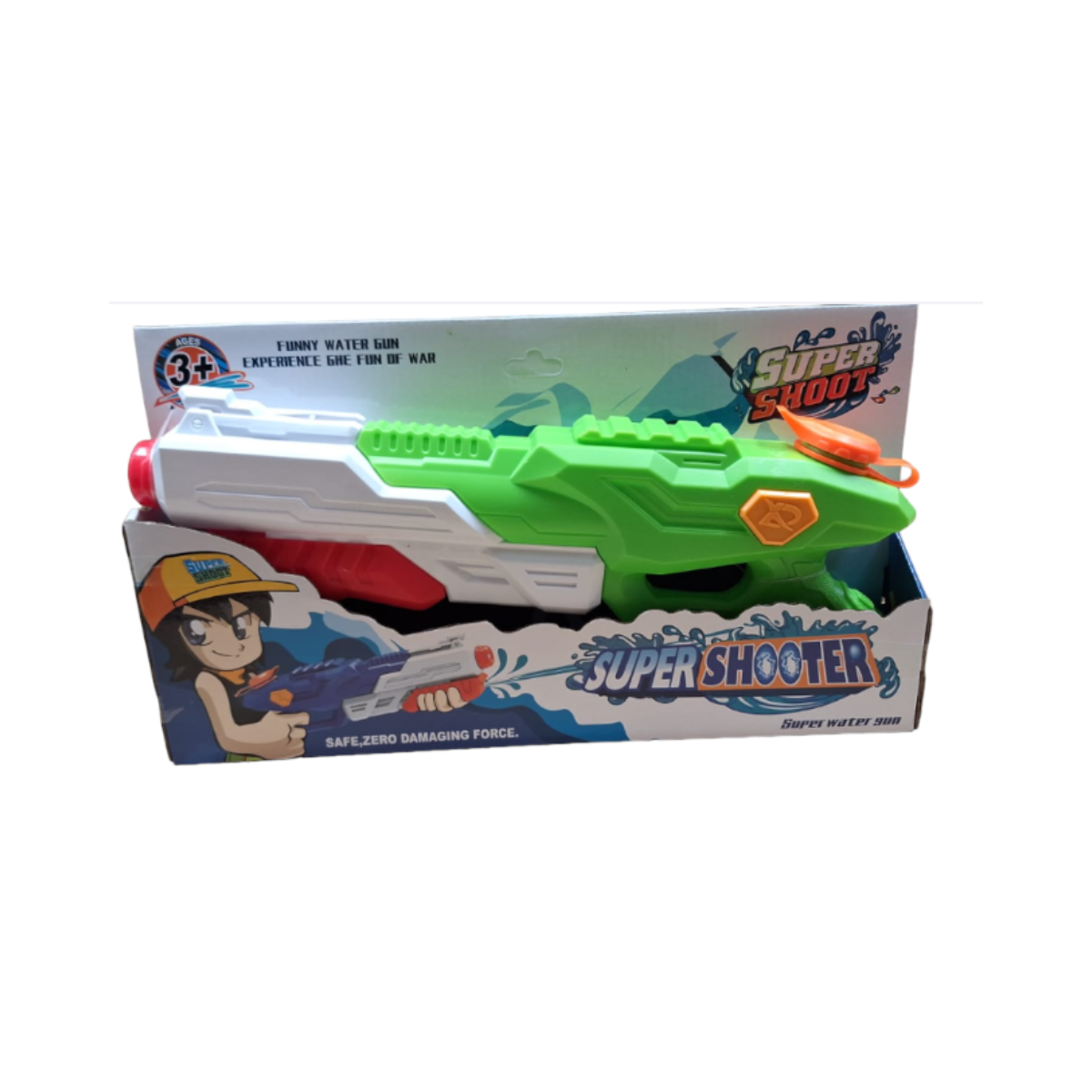 Pistola de Agua a Presión Color Único 40×6×19 cm