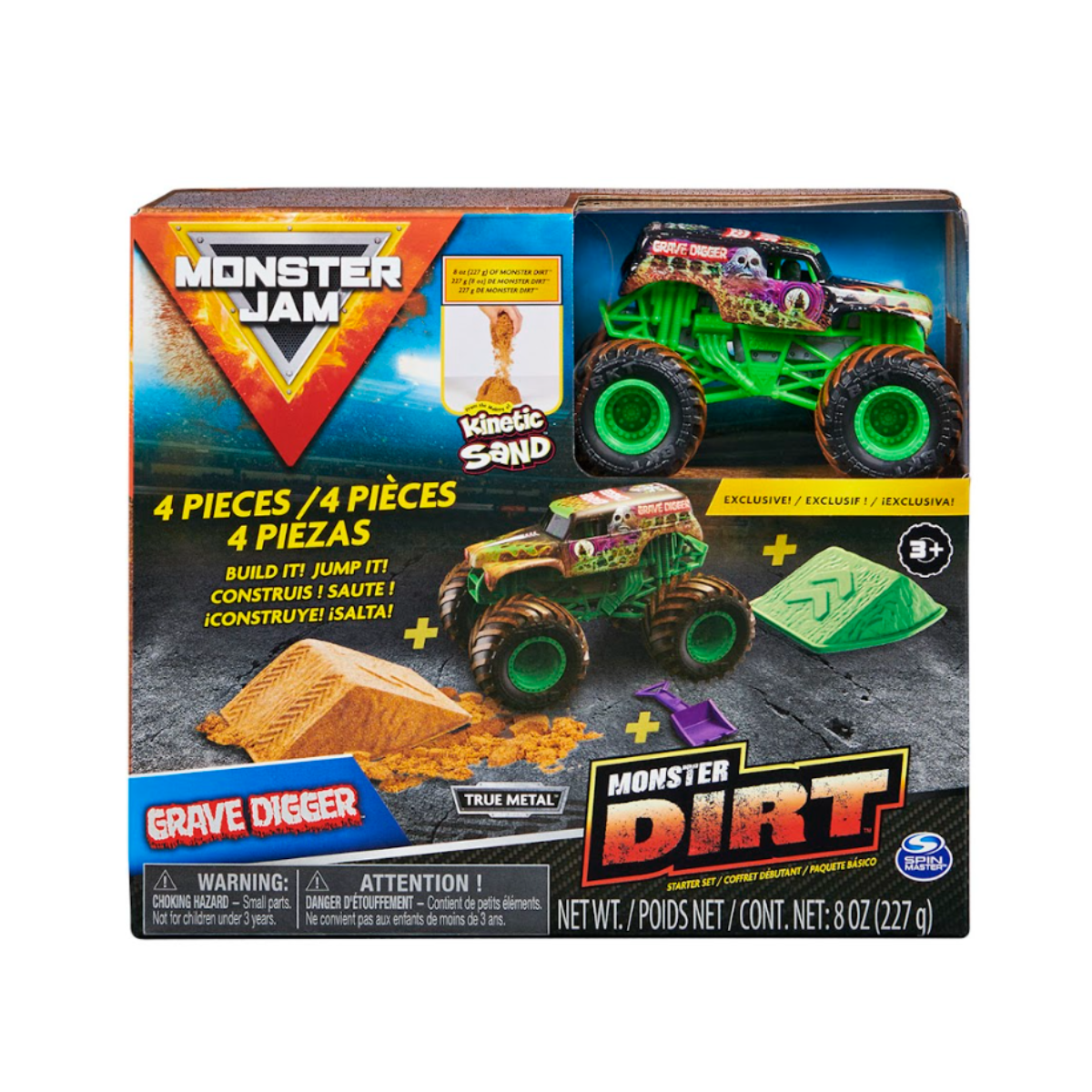 Monster Jam Vehículo Monster Dirt  A Escala 1:64