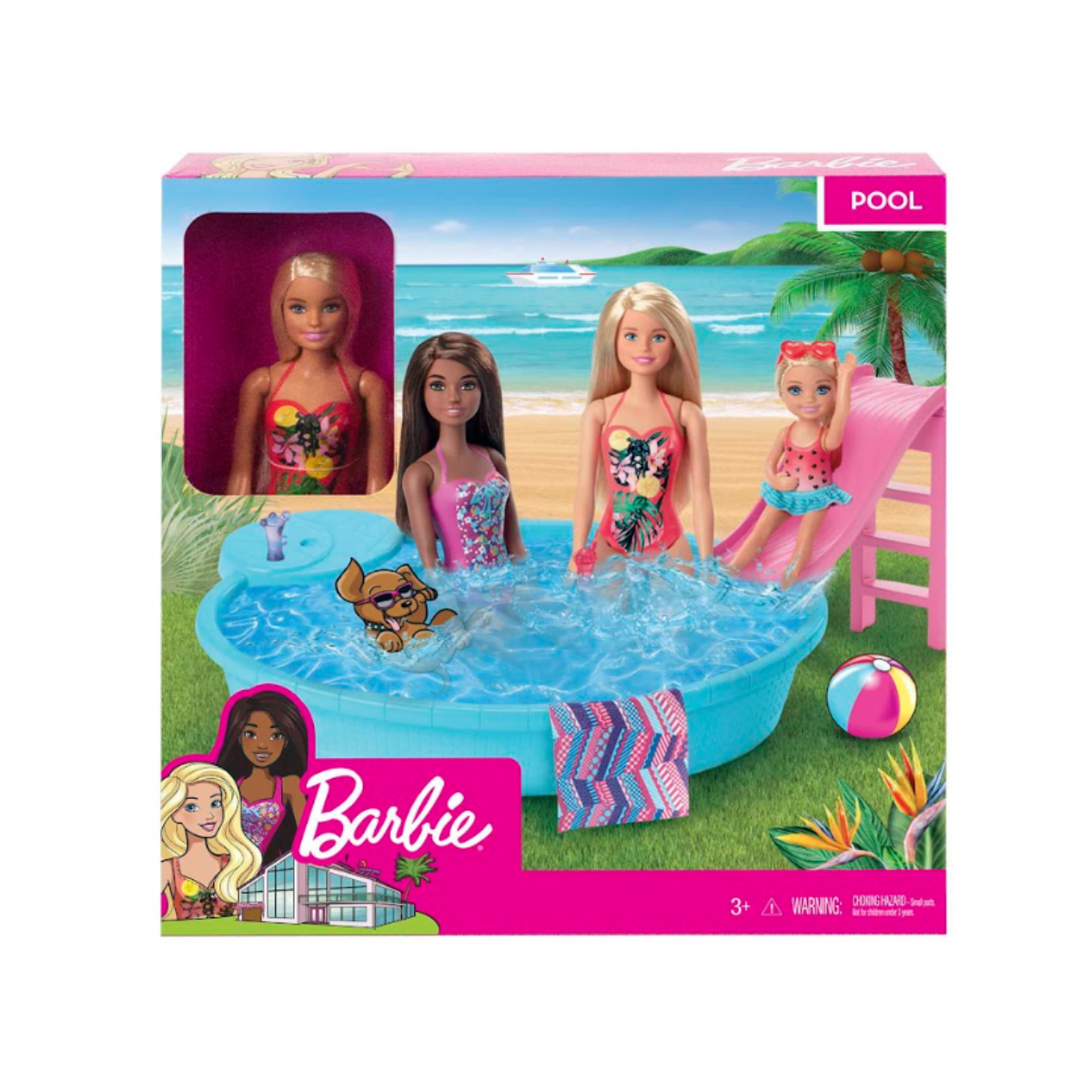 Muñeca Barbie Con Piscina Glam