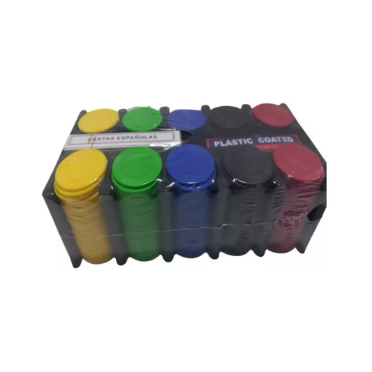 Set Fichero Póker 300 Fichas Naipes Póker Españolas