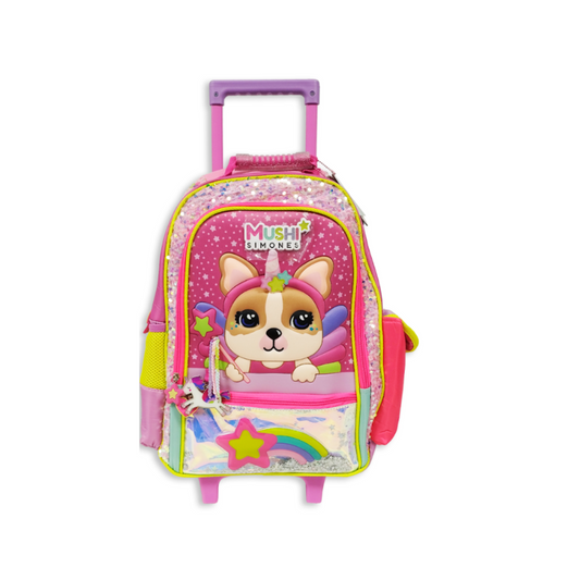 Mochila Simones Unicornio Con Carro 18"