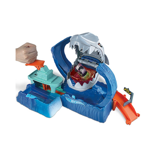 Pista Hot Wheels City Robot Tiburon