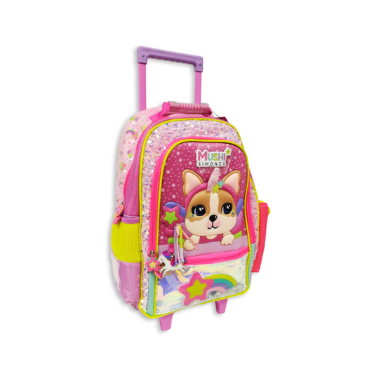 Mochila Simones Unicornio Con Carro 18"
