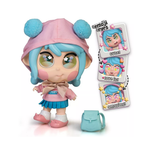 Muñeca Trotties Mia 25 Cm Alto Ojos De Emoji