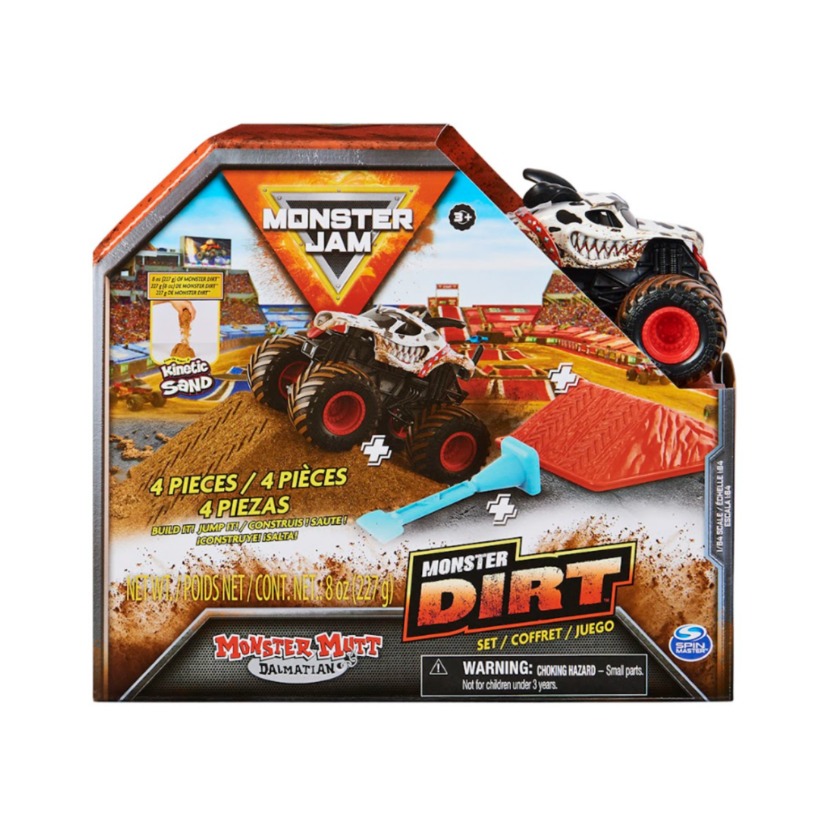 Monster Jam Vehículo Monster Dirt  A Escala 1:64