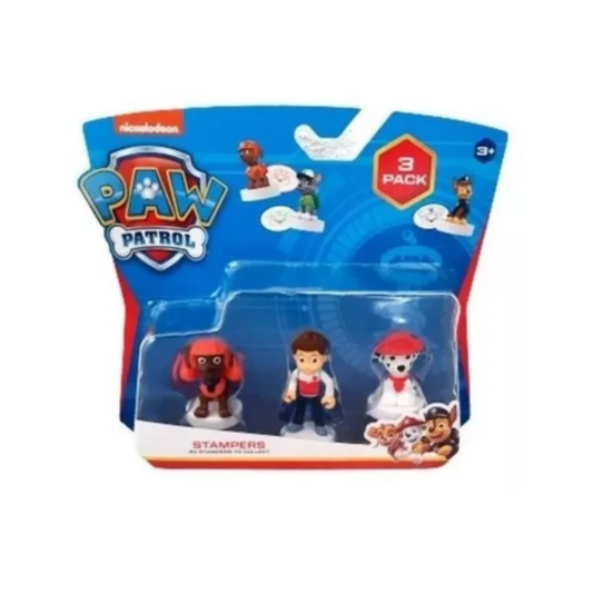 Paw Patrol Figuras Con Sello 3 Unidades