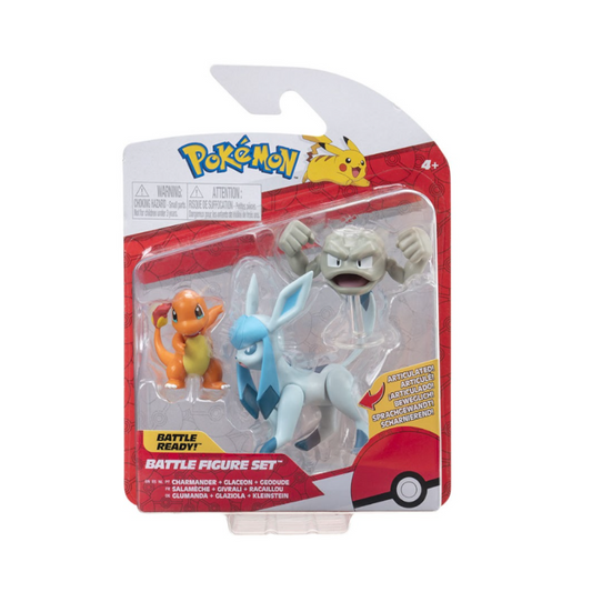 Set 3 Figuras De Batalla Pokémon