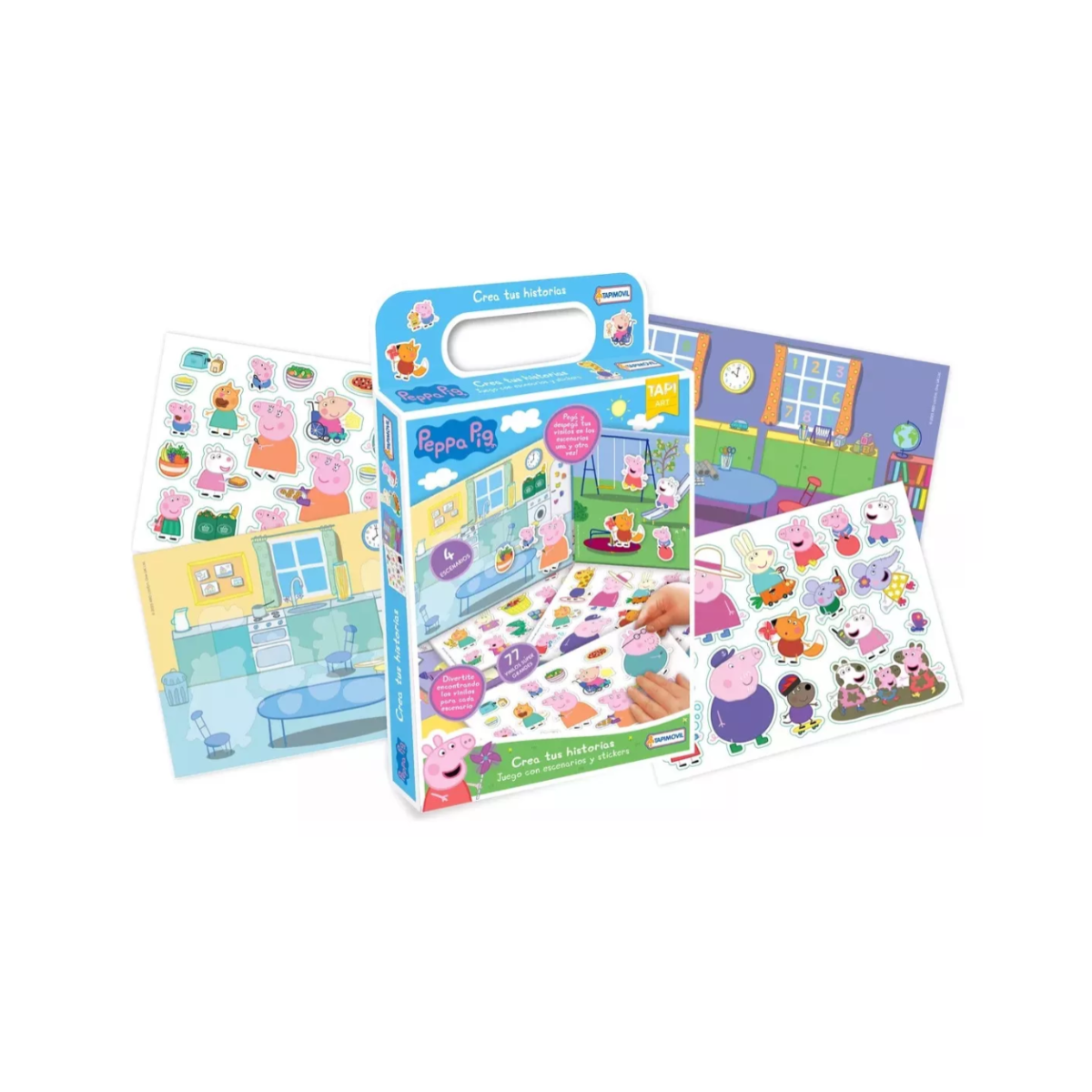 Crea Tus Historias Peppa Pig Juego De Vinilo y Stickers