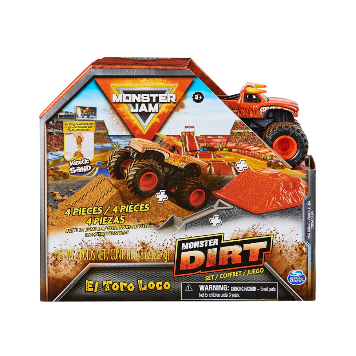 Monster Jam Vehículo Monster Dirt  A Escala 1:64