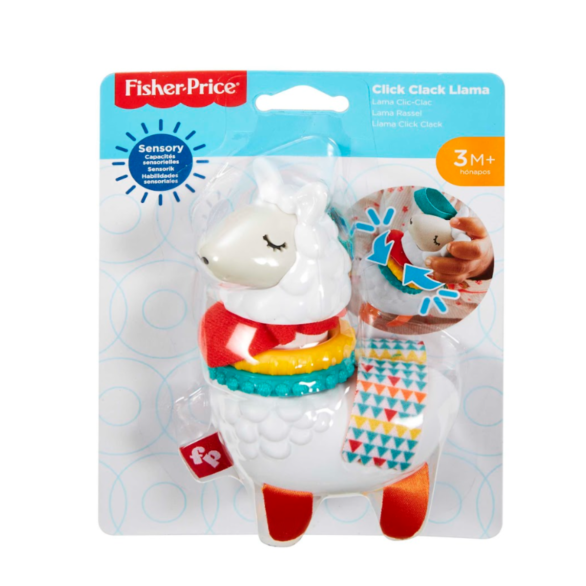 Sonajero Llama Click Clack Fisher Price – JUGUETERIAS MONOCOCO
