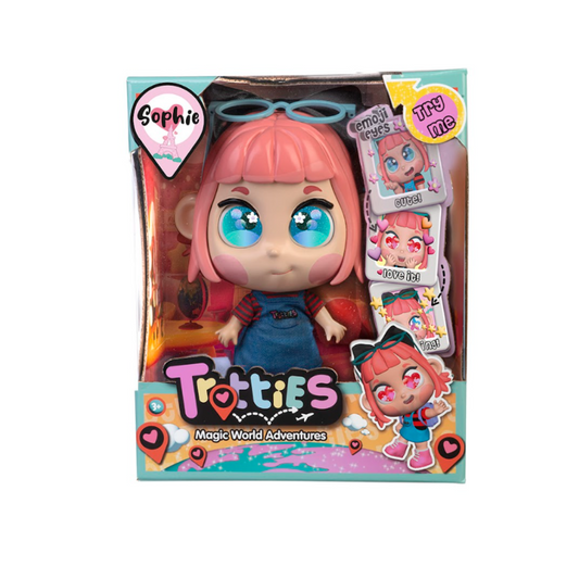 Muñeca Trotties Sophie 25 Cm Alto Ojos De Emoji