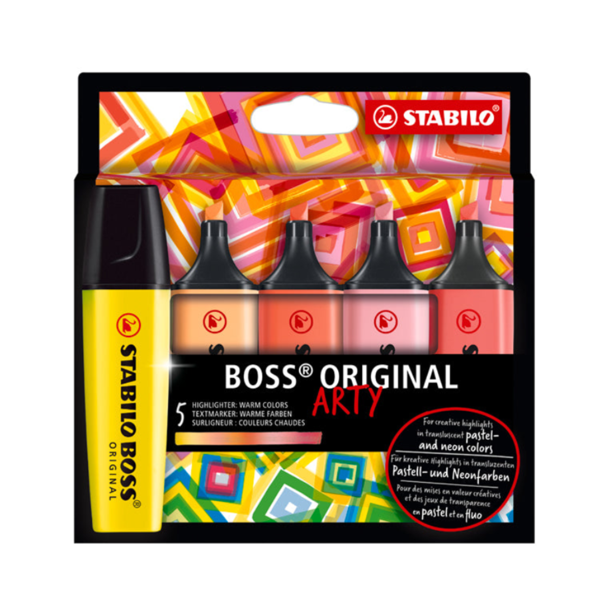 Resaltador Boss Arty Estuche X5