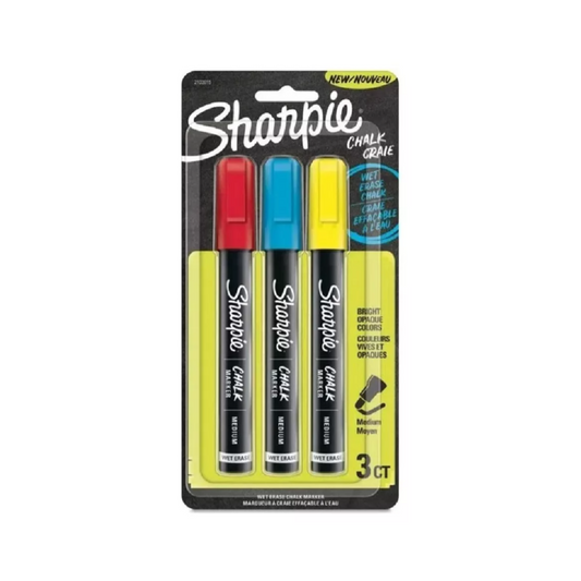 Marcadores Sharpie Chalk Tiza Liquida Borrable x 3 Colores