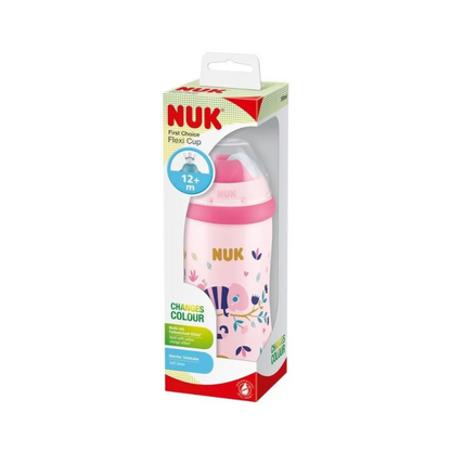 Vaso Flexi Cup 300 Ml Camaleón Rosa Nuk