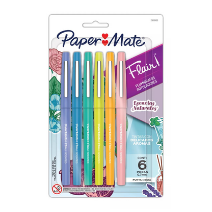 Paper Mate Flair Rotuladores Con Aroma Por 6 Unidades