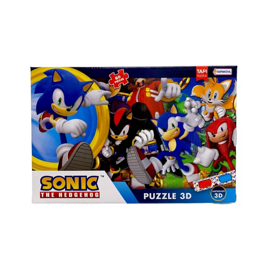 Rompecabezas 3D 60 Piezas SONIC con Anteojos
