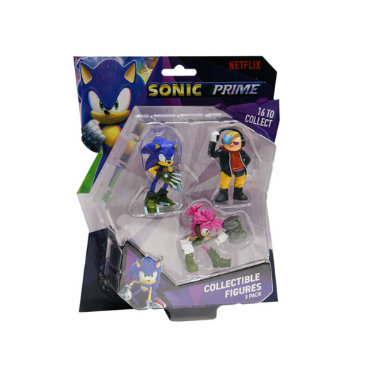 Figura Sonic Set Por 3 Unidades Coleccionables