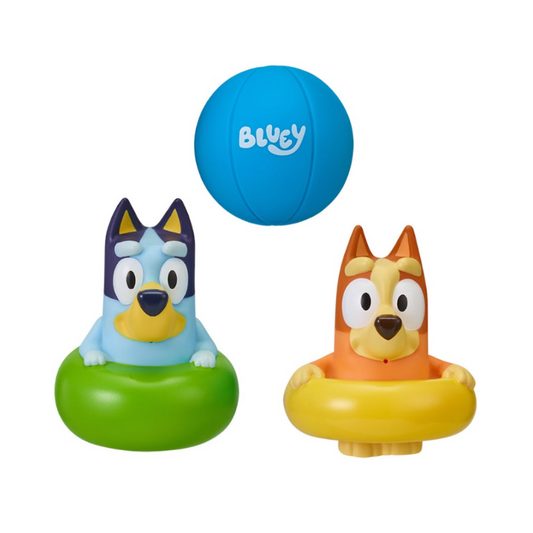 Bluey Set 2 Figuras Para El Baño