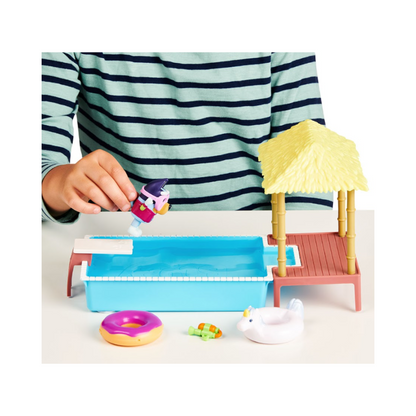 Bluey Playset Pileta Con Figura Y Accesorios