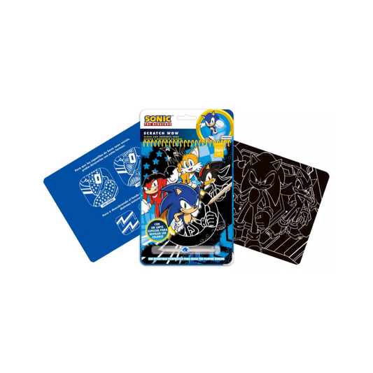 Libro Para Colorear Dibujos Sonic con Lápiz Mágico Scratch Wow