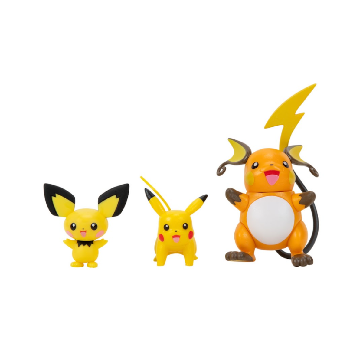 Figuras Pokémon Evolución - Set De Diferentes Evoluciones Pikachu