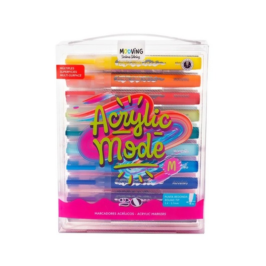 Marcadores Acrílicos 20 Unidades Coloring