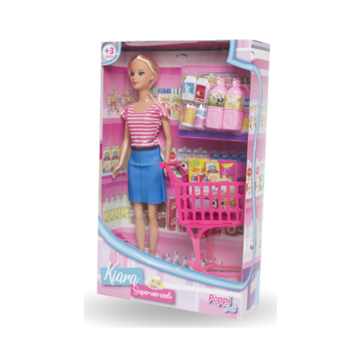 Muñeca Kiara Compras En El Supermercado