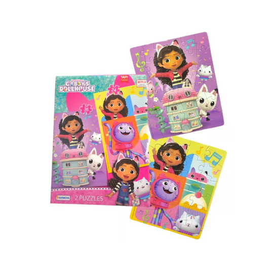 Rompecabezas De 24 Y 36 Piezas Gabby’s Dollhouse