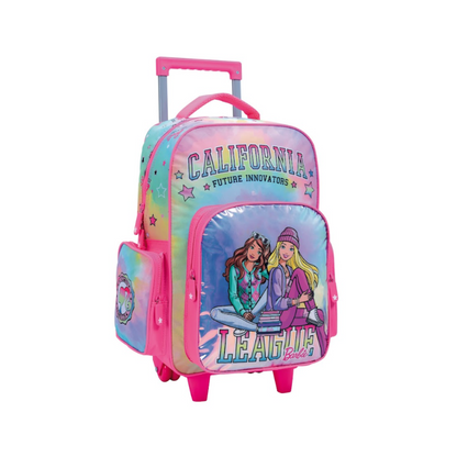 Mochila Con Carrito Barbie California 17 Pulgadas