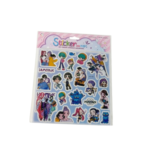 Plancha de Stickers K-Pop Demon Hunter