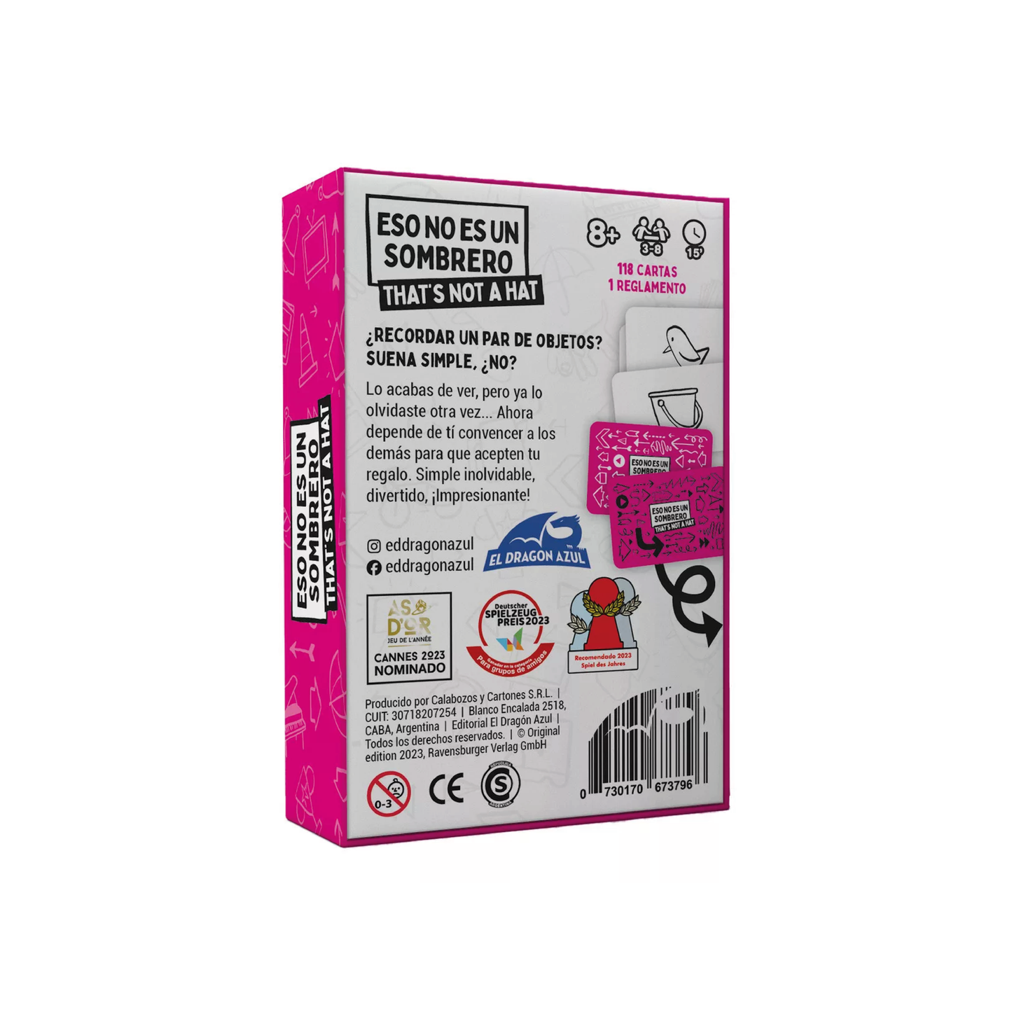 Juego De Cartas Eso No Es Un Sombrero