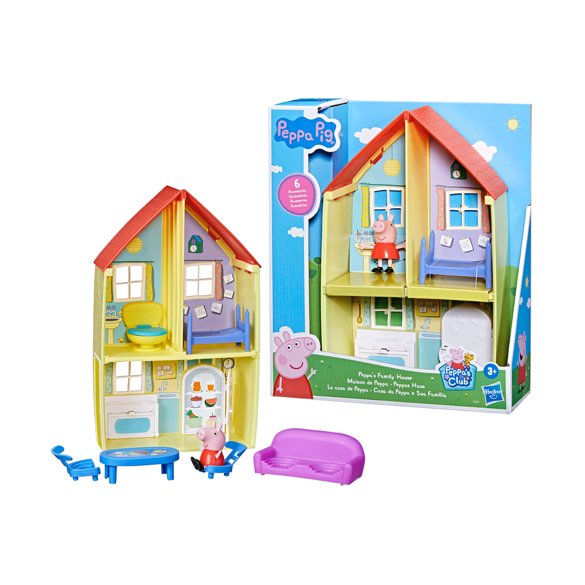 La Casa De Peppa Con Accesorios Hasbro