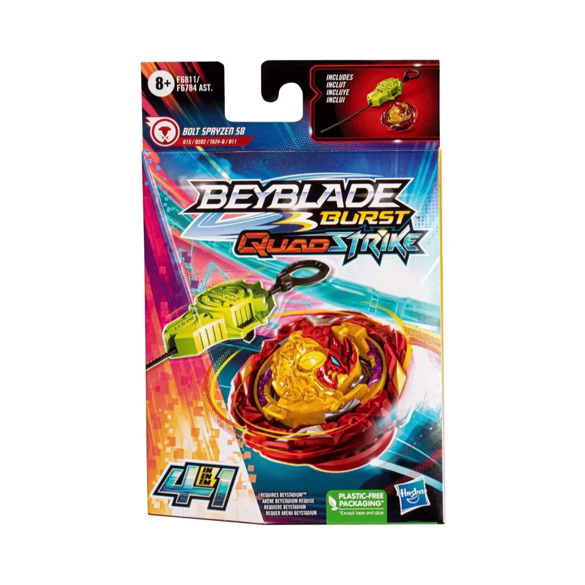 Beyblade Burst Quadstrike Ambush Bazilish B8 Hasbro