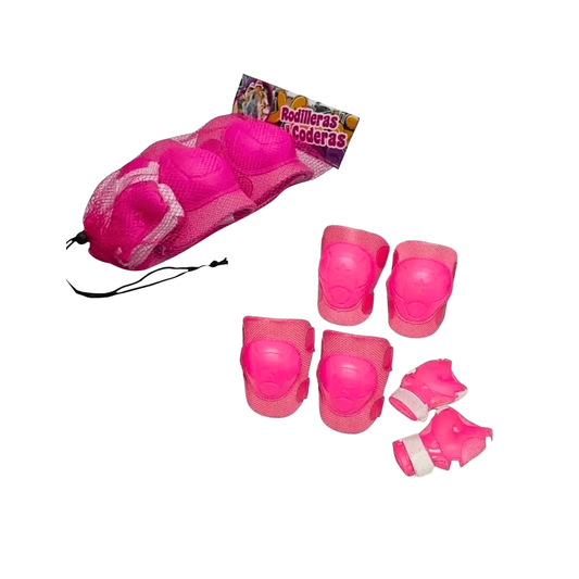 Set de Coderas y Rodilleras Rosa